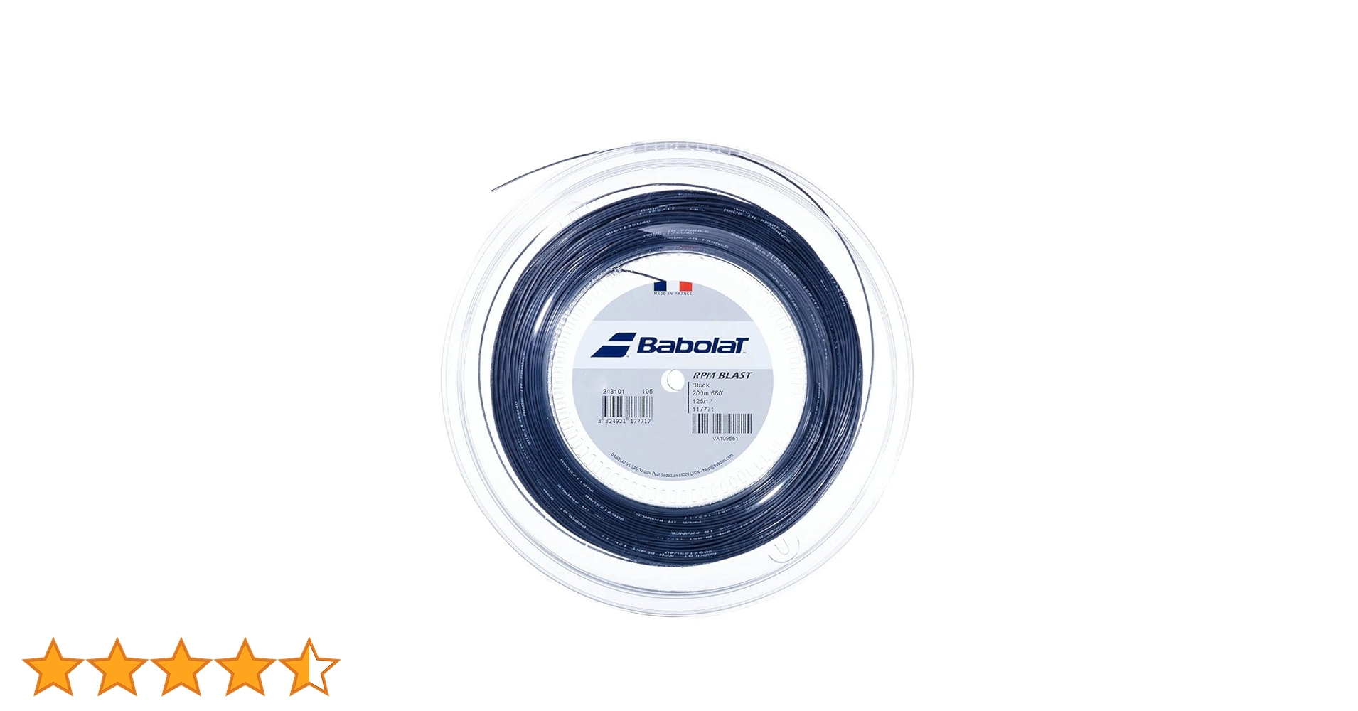 バボラ ブラスト ガット 125 ロール 200m バボラ ブラスト ガット 125 ロール 200m Babolat(バボラ) RPM